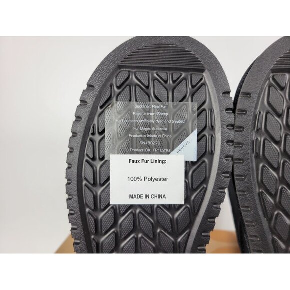 Koolaburra By Ugg Koola Tall Leather Mid Calf Boots Womens Size 5 Black 1017089 - Picture 12 of 12